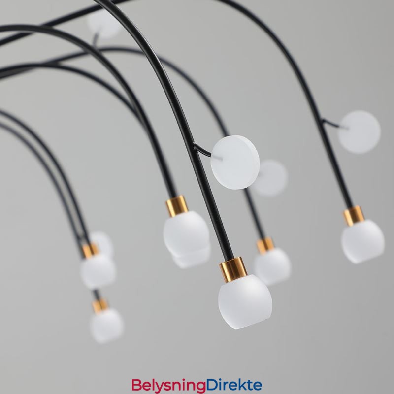 Pendellampe Nordisk Kreativ Naturhvit Taklampe 14 Lys