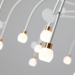 Pendellampe Nordisk Kreativ Naturhvit Taklampe 30 Lys