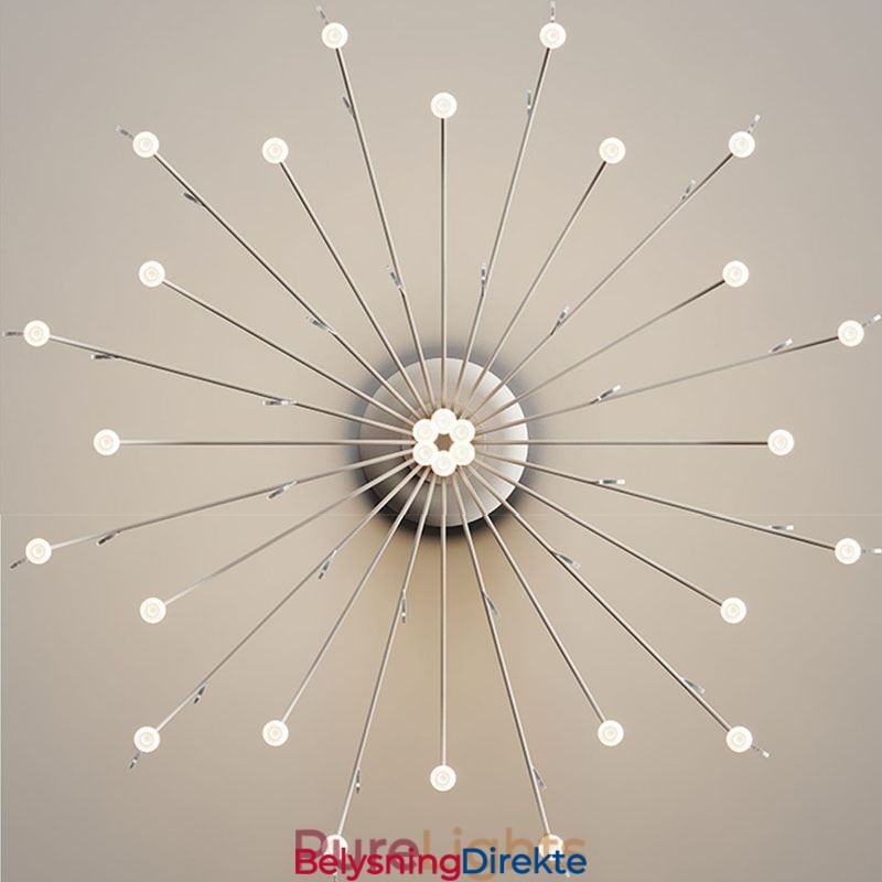 Pendellampe Nordisk Kreativ Naturhvit Taklampe 30 Lys