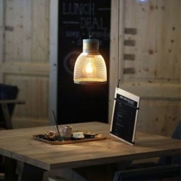 Svart Pendellampe I Sement, Landlig Retro-Taklampe