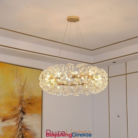 Pendellampe Moderne Minimalistisk Smijern Sirkulær Solblomst Taklampe