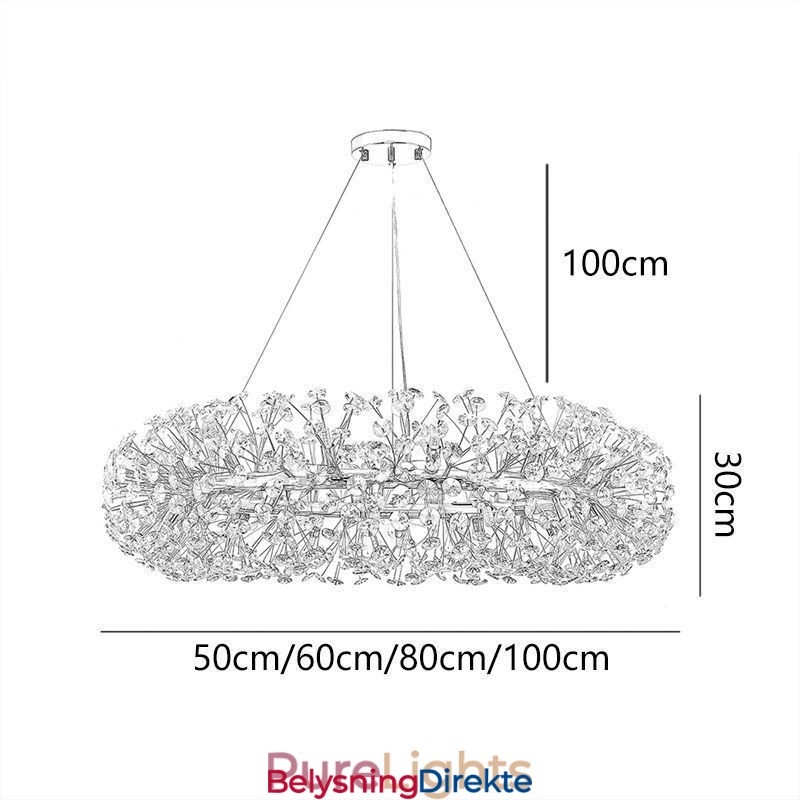 Pendellampe Moderne Minimalistisk Smijern Sirkulær Solblomst Taklampe
