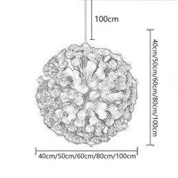 Taklampe Moderne Minimalistisk Galvanisert Jern Solblomst Pendellampe