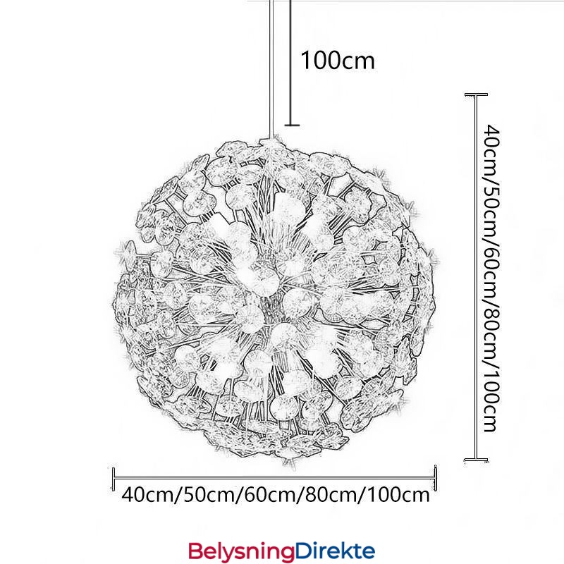 Taklampe Moderne Minimalistisk Galvanisert Jern Solblomst Pendellampe