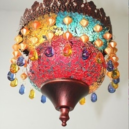 Julekort Internettkafé Retro Kunstlysekrone Industrihage