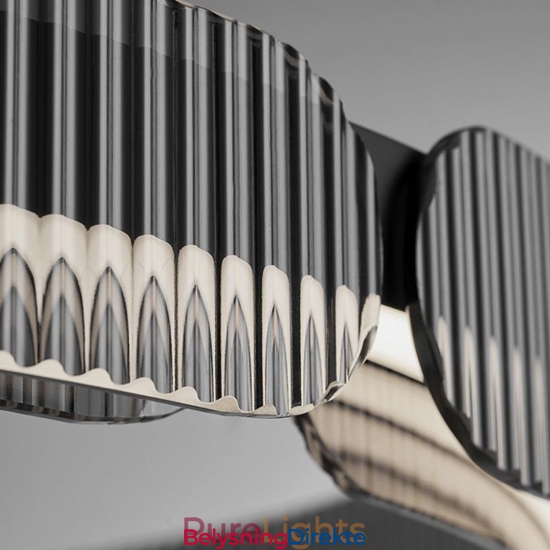 Sirkelformet Pendellampe 60 80 Cm Glasstaklampe Trinnløs Dimbar Med Fjernkontroll