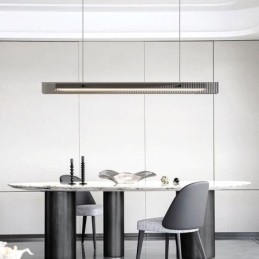 Pendellampe 100 Cm I Glass, Trinnløs Dimbar Med Fjernkontroll