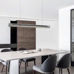 Pendellampe 100 Cm I Glass, Trinnløs Dimbar Med Fjernkontroll