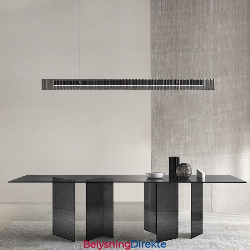 Pendellampe 100 Cm I Glass, Trinnløs Dimbar Med Fjernkontroll