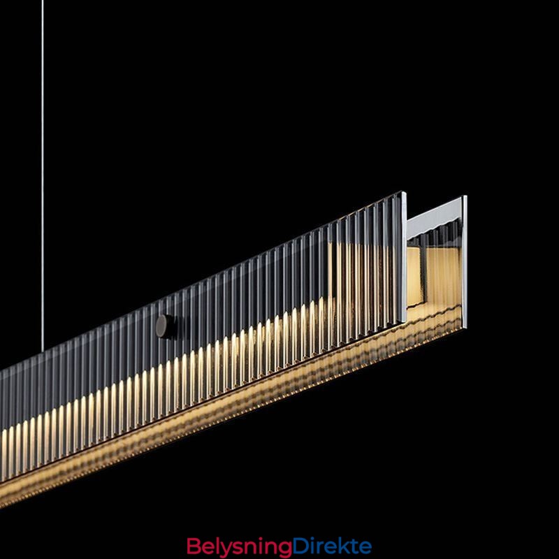 Pendellampe 100 Cm I Glass, Trinnløs Dimbar Med Fjernkontroll