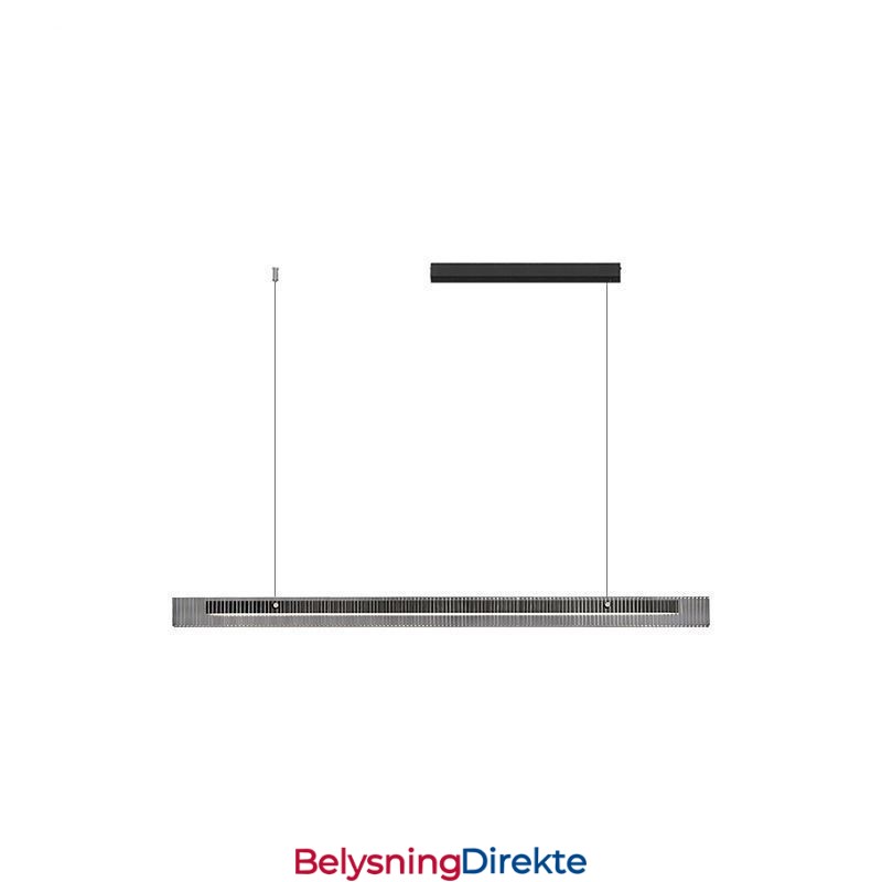 Pendellampe 100 Cm I Glass, Trinnløs Dimbar Med Fjernkontroll