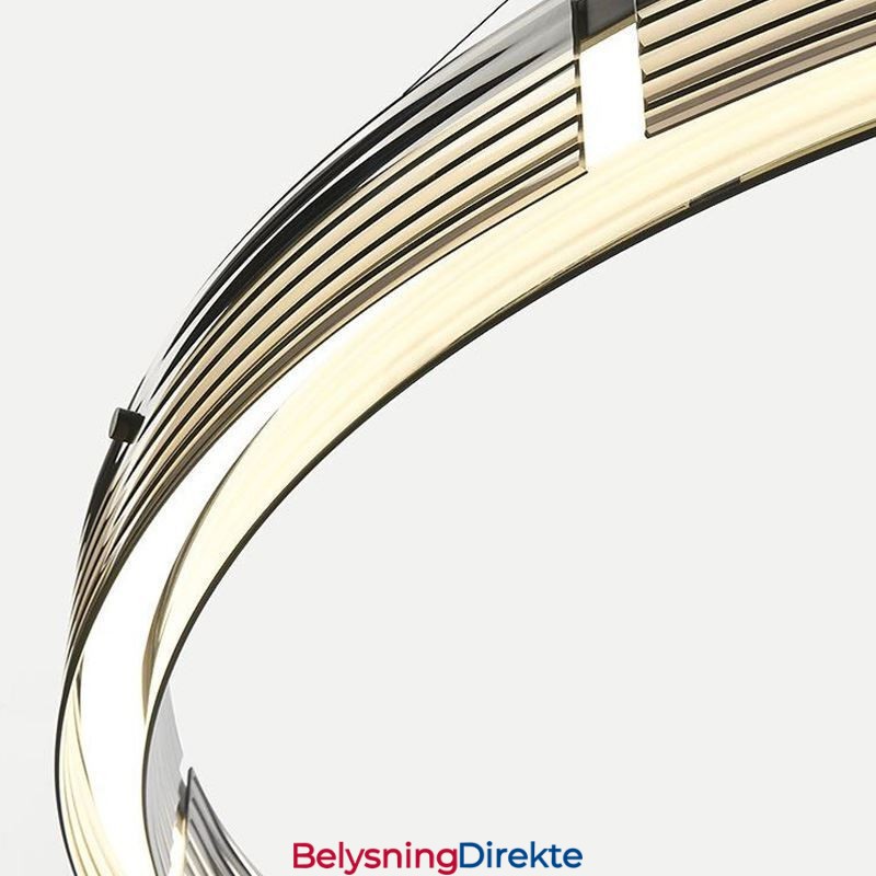 Pendellampe 60 80 Cm Sirkulær Glasstaklampe Trikromatisk Dimming