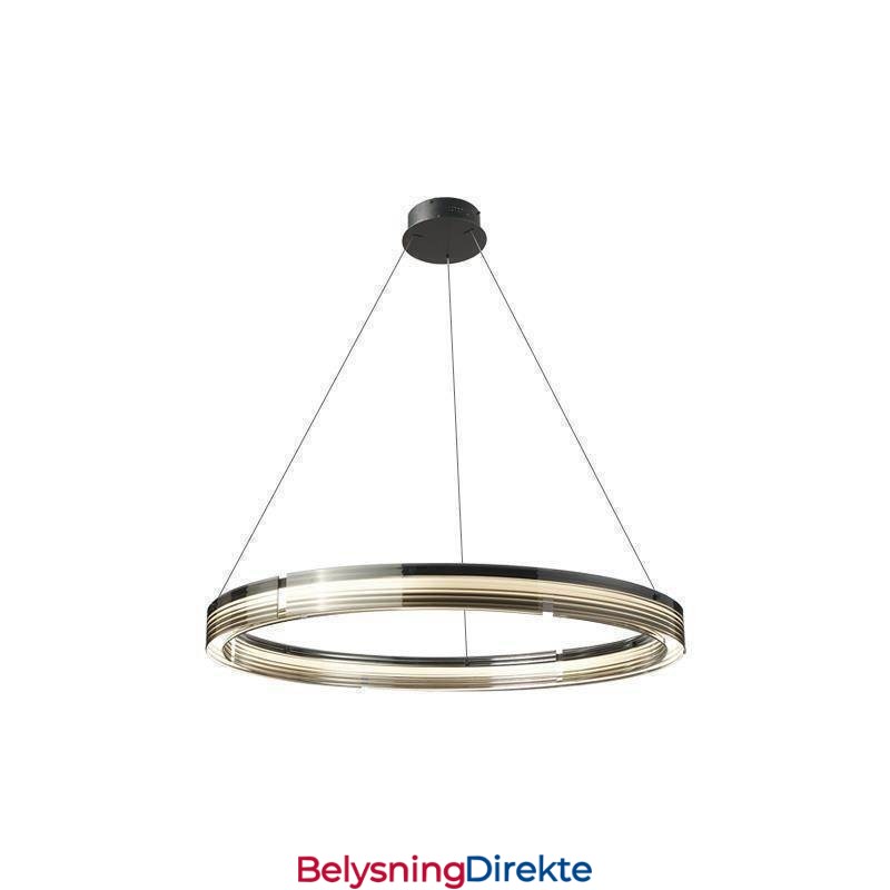 Pendellampe 60 80 Cm Sirkulær Glasstaklampe Trikromatisk Dimming