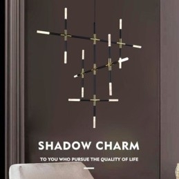 Pendellampe Skjøting Varmhvit Kreativ Taklampe Diy Kombinasjonslampe