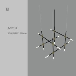 Pendellampe Skjøting Varmhvit Kreativ Taklampe Diy Kombinasjonslampe