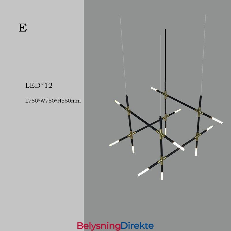 Pendellampe Skjøting Varmhvit Kreativ Taklampe Diy Kombinasjonslampe