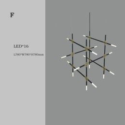 Pendellampe Skjøting Varmhvit Kreativ Taklampe Diy Kombinasjonslampe