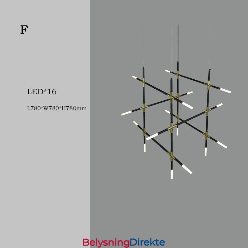 Pendellampe Skjøting Varmhvit Kreativ Taklampe Diy Kombinasjonslampe
