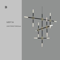 Pendellampe Skjøting Varmhvit Kreativ Taklampe Diy Kombinasjonslampe