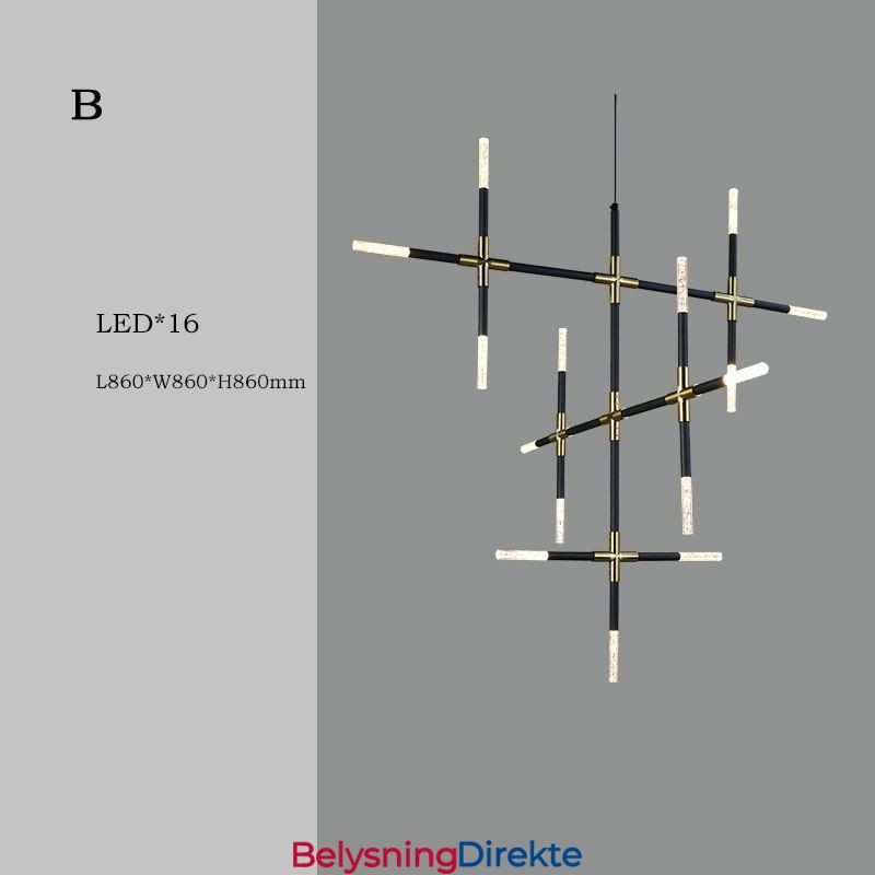 Pendellampe Skjøting Varmhvit Kreativ Taklampe Diy Kombinasjonslampe