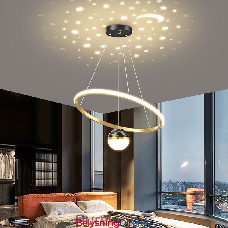 Pendellampe Moderne Enkel Smijern Silikon Enkel Ring Taklampe