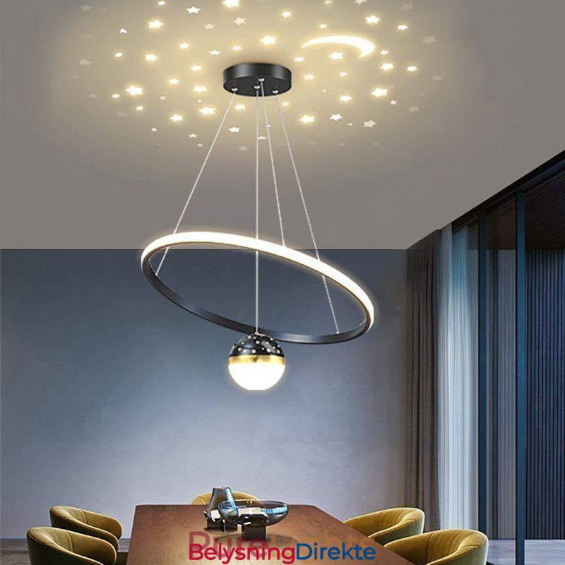 Pendellampe Moderne Enkel Smijern Silikon Enkel Ring Taklampe