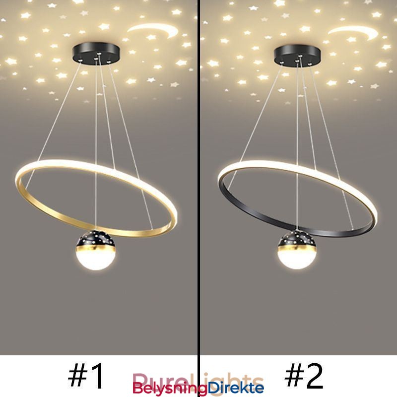 Pendellampe Moderne Enkel Smijern Silikon Enkel Ring Taklampe