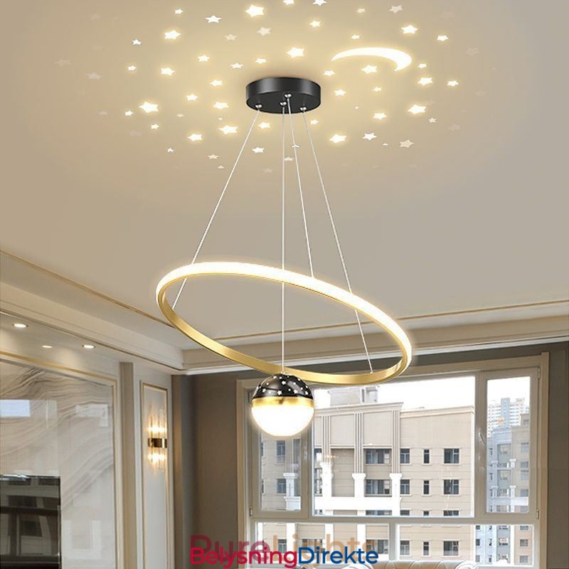 Pendellampe Moderne Enkel Smijern Silikon Enkel Ring Taklampe