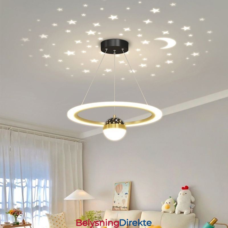 Minimalistisk Smijerns Taklampe I Akryl Med Stjernering