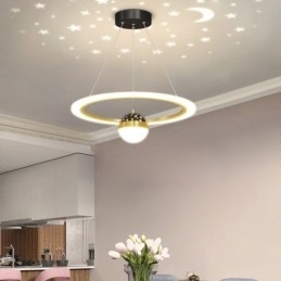 Minimalistisk Smijerns Taklampe I Akryl Med Stjernering