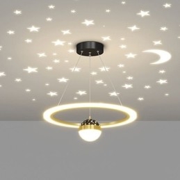 Minimalistisk Smijerns Taklampe I Akryl Med Stjernering