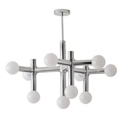 Enkel Pendellampe I Smijern Med Magiske Bønner Og Molekyltaklampe