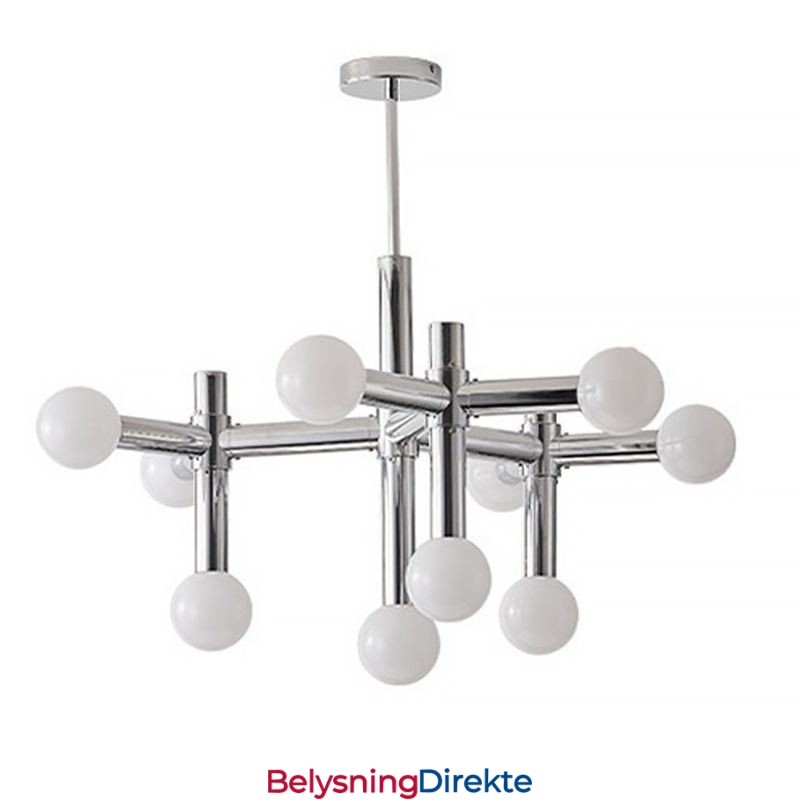 Enkel Pendellampe I Smijern Med Magiske Bønner Og Molekyltaklampe