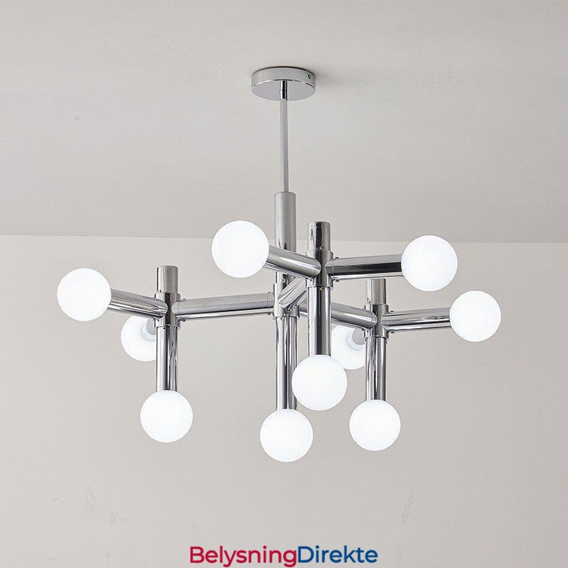 Enkel Pendellampe I Smijern Med Magiske Bønner Og Molekyltaklampe