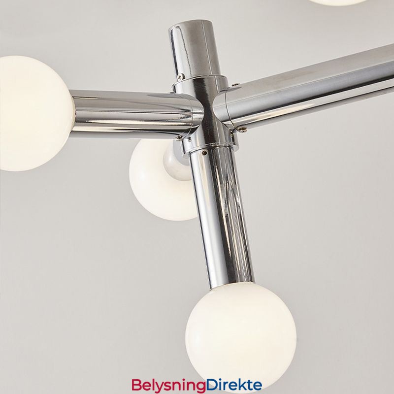 Enkel Pendellampe I Smijern Med Magiske Bønner Og Molekyltaklampe