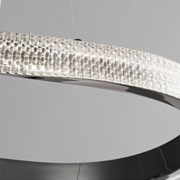 Pendellampe I Smijern Med Akrylring, Enkeltsirkelformet Taklampe