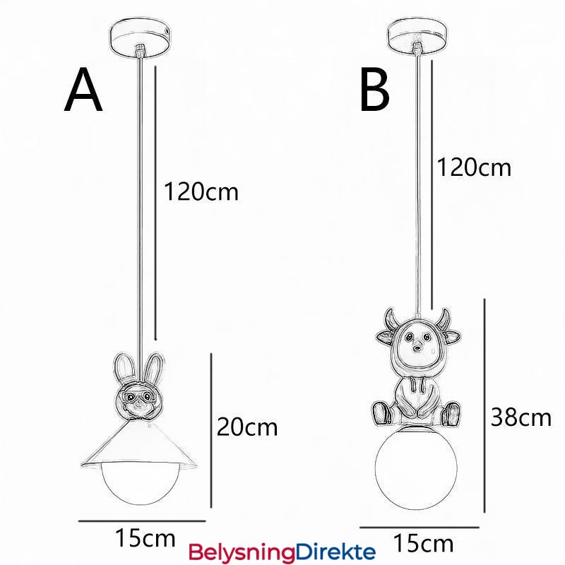 Pendellampe Moderne Minimalistisk G9 Smijern Kaninkalv Harpiks Taklampe