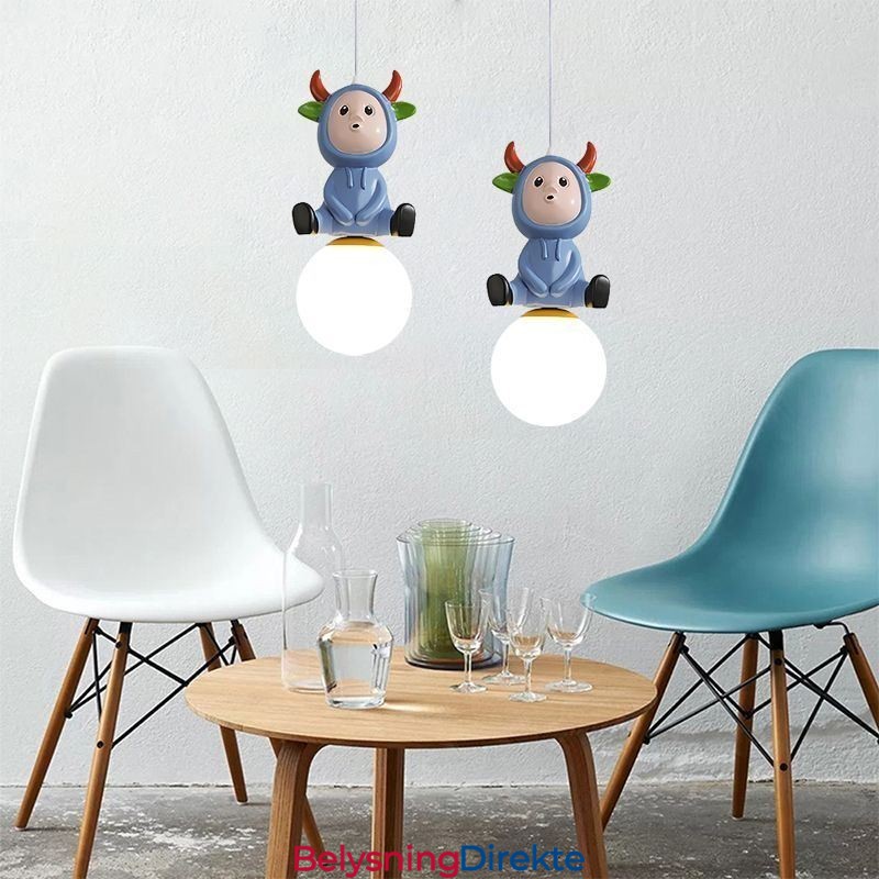 Pendellampe Moderne Minimalistisk G9 Smijern Kaninkalv Harpiks Taklampe