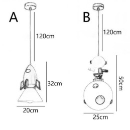Minimalistisk Pendellampe Smijerns Månelandingslampe Liten Taklampe