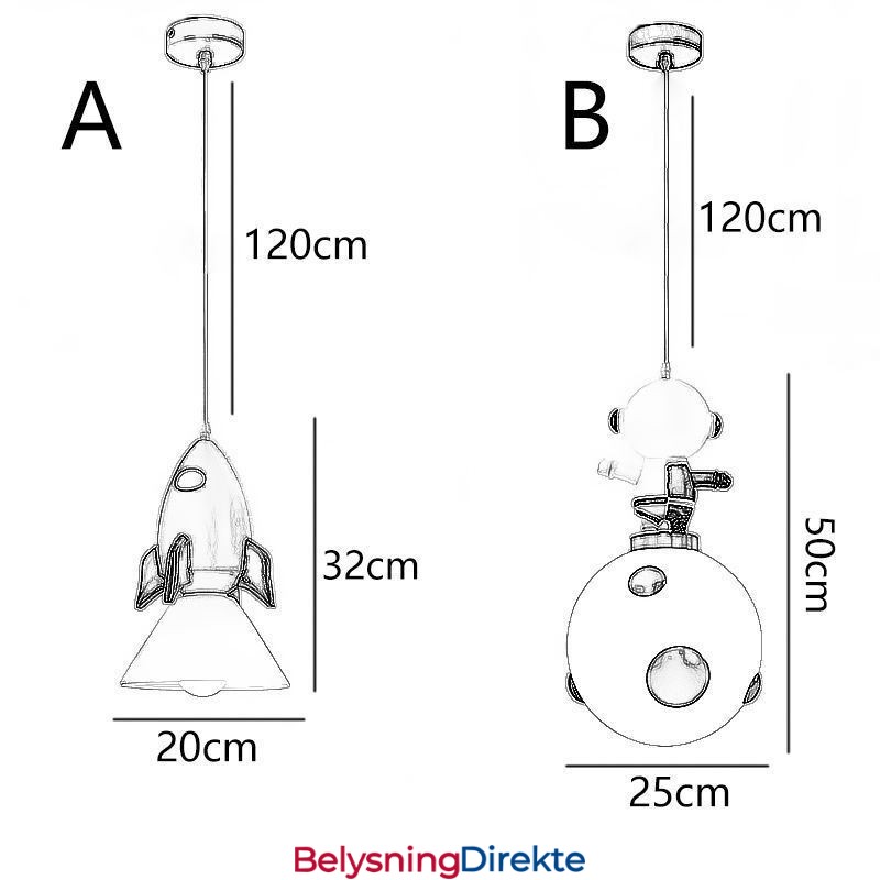 Minimalistisk Pendellampe Smijerns Månelandingslampe Liten Taklampe