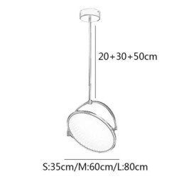 Nordisk Pendellampe Kreativ Smijernsringlampe