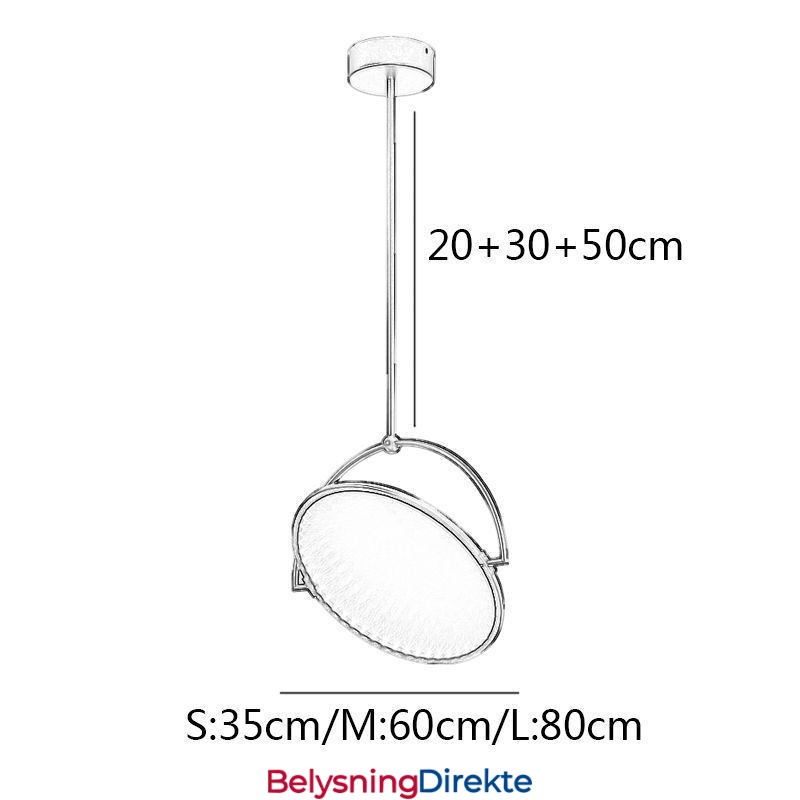 Nordisk Pendellampe Kreativ Smijernsringlampe