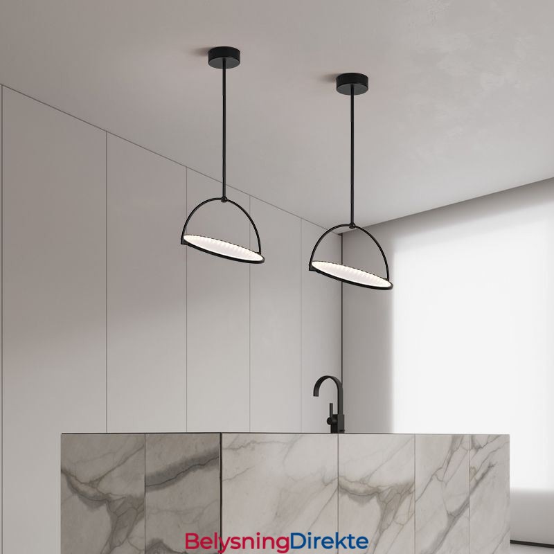 Nordisk Pendellampe Kreativ Smijernsringlampe