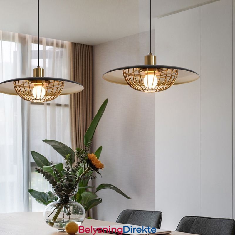 Nordisk Pendellampe Kreativ Smijerns Skiveformet Taklampe