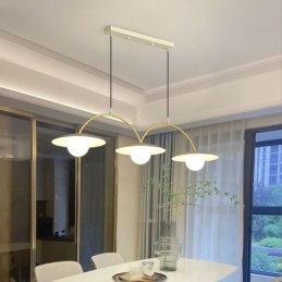 Nordisk Pendellampe Kreativ G9 Smijerns Bølgeformet Taklampe