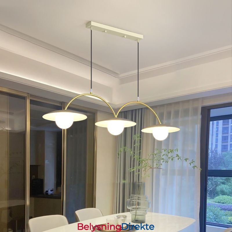 Nordisk Pendellampe Kreativ G9 Smijerns Bølgeformet Taklampe