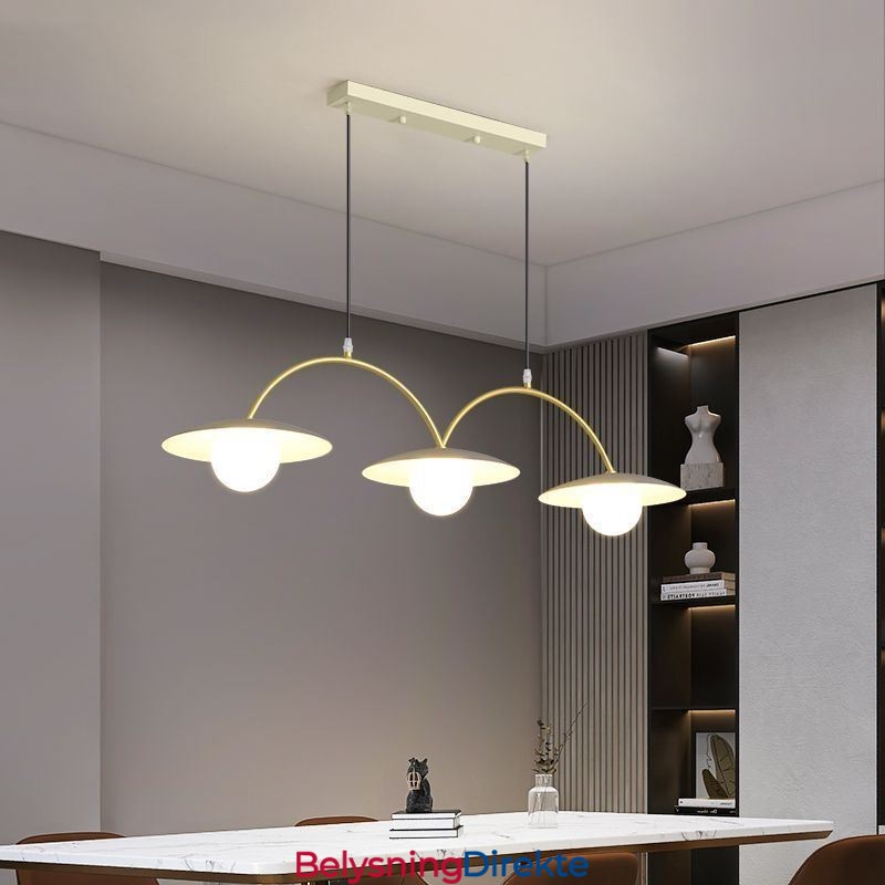 Nordisk Pendellampe Kreativ G9 Smijerns Bølgeformet Taklampe