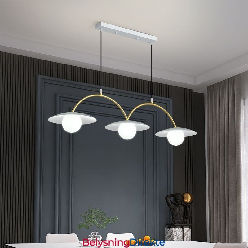 Nordisk Pendellampe Kreativ G9 Smijerns Bølgeformet Taklampe