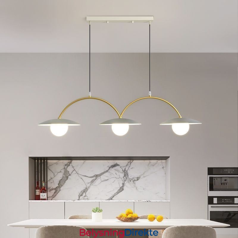 Nordisk Pendellampe Kreativ G9 Smijerns Bølgeformet Taklampe