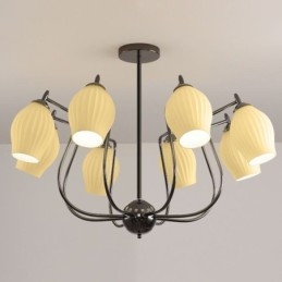 Nordisk Pendellampe Kreativ Smijernspistol Svart Stamen Taklampe